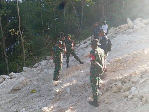 Dansatgas Dampingi Danrem 181/PVT Tinjau Lokasi TMMD Ke-122 Tahun 2024