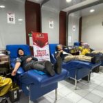 Bantu Stok Darah di PMI, Sihumas Polres Kediri Kota Gelar Kegiatan Donor Darah