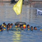 Renang Laut 1000 Meter Uji 17 Tim/Batalyon Binsat Kormar 2024