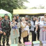 Pelayanan Publik dan Penyerahan Bansos Stunting Lengkapi Acara Penutupan TMMD ke-122 Kodim 0507/Bekasi
