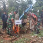Hijaukan Bantaran Kali Item Cililitan Oleh Koramil Kramatjati Pada Giat Karya Bakti