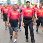 Wadan Kormar Olahraga Bersama Prajurit Lanmar Jakarta