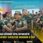Kunjungan Kasdam Jaya/Jayakarta ke Yonarhanud 6/BAY dalam Rangka Pamitan Kepada Seluruh Prajurit