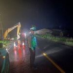 Satlantas Polres Toba Patroli Malam Hari di Titik Rawan