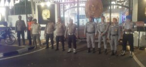 Patroli Tiga Pilar Menteng Kontrol Kantor KPU Pusat RI Untuk Ciptakan Pilkada Aman Dan Damai