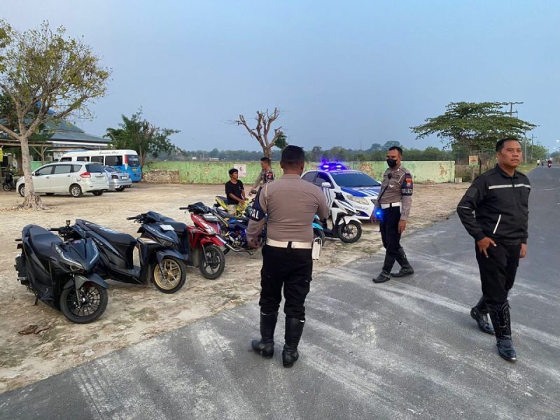 Gerak Cepat Lanjuti Laporan Masyarakat, Tim Elang Dan Zebra Satlantas Polres Sumenep Patroli Ke Aksi Balap Liar