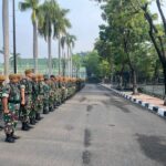 Batalyon Arhanud 6/BAY Laksanakan Apel Pemberangkatan Latbakjatrat Tahun 2024