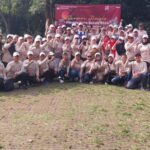 Jalin Keakraban Tiga Pilar dan Anggota KPU, Babinsa Koramil 05/Bantargebang Ikuti Senam Sehat Pilkada Kota Bekasi 2024