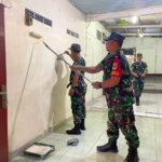 Sinergi Tiga Pilar, Koramil 05/Kramatjati Bantu Pengecatan Kantor Sekretariat RW.06