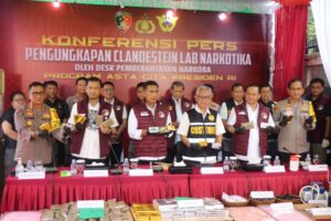 Polri Bongkar Jaringan Clandestine Laboratorium Narkoba Senilai Rp 1,5 Triliun di Bali