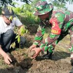 Pembinaan Lingkungan Hidup, Kodim Bojonegoro dan Masyarakat Tanam Ribuan Bibit Pohon Penghijauan