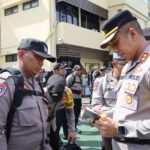 Kapolres Pelabuhan Tanjung Priok Pimpin Apel Pengecekan Kesiapan Personel Pam TPS