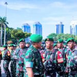 Kodim 0502 Jakarta Utara Hadiri Apel Gabungan TNI-POLRI untuk Pengamanan Pemilu 2024