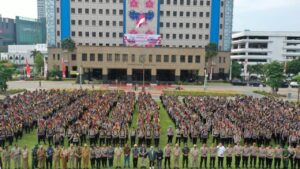 Polres Metro Jakarta Barat Bersama 3 Pilar, KPU dan Bawaslu Apel Gelar Pasukan Pengamanan Pilkada 2024