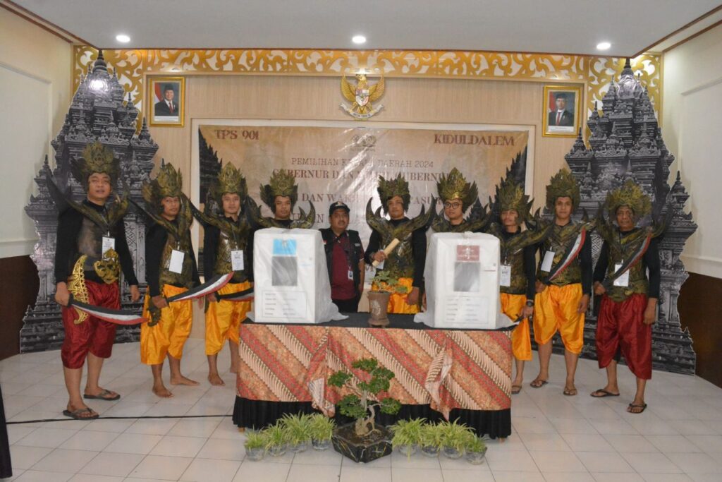 Tampil Beda, Rutan Bangil Laksanakan Pilkada Serentak 2024 Bertemakan Kerajaan Majapahit