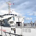 Bakamla RI Sambut Kapal PCG BRP Gabriela di Dermaga Bitung