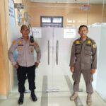 Pasca Pemungutan dan penghitungan suara, Personil Polri amankan gudang logistik PPK Kec. Jatinegara
