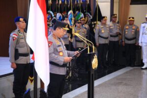 Polri Gelar Upacara Korps Raport Kenaikan Pangkat Pejabat Tinggi