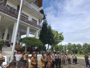 Polres Toba Lakukan Pengamanan Aksi Unras Damai di 4 Lokasi