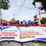 Pemkab Toba Gelar Jalan Santai , Kampanyekan Pencegahan Penanggulangan HIV/AIDS