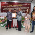 KPU Tetapkan Perolehan Suara Pada Pilkada Toba Tahun 2024