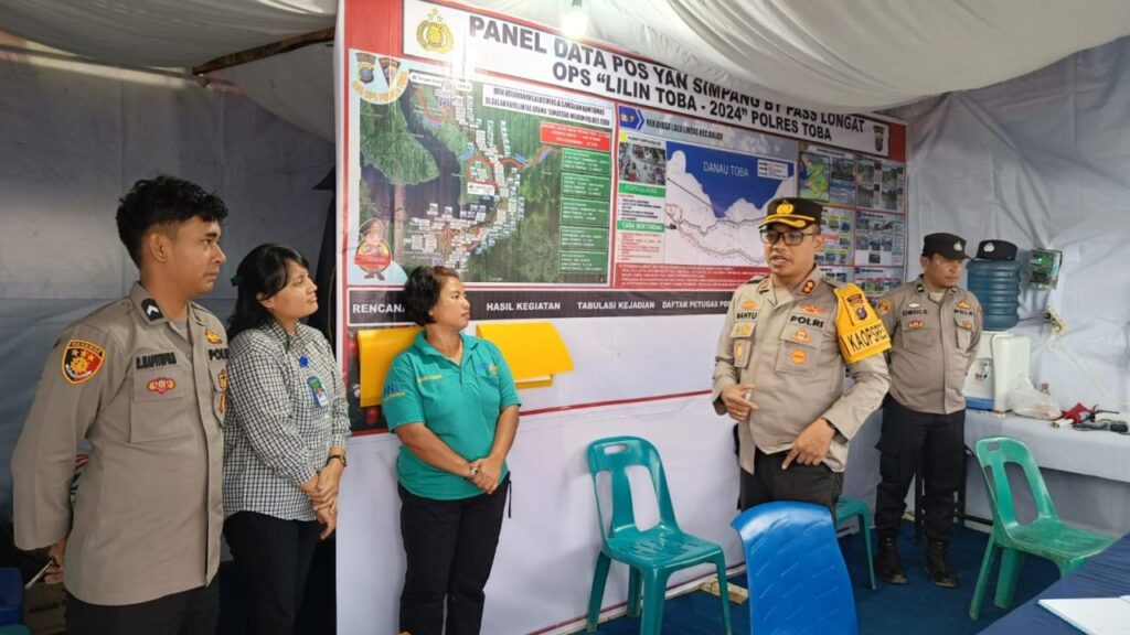 Kapolres Toba Cek Personil di Pos Pelayanan Bypass Longat