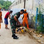 Babinsa Cakung Bersama Warga dan PPSU Melaksanakan Giat Karya Bhakti