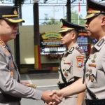 Wakapolres Tulungagung Bersama Tiga Kapolsek Jalani Rotasi