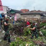 Wadanramil 03/Teluk Pucung Pimpin Karya Bakti Bersihkan Sampah Liar, Cegah Banjir dan Penyakit