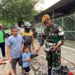 Batalyon Arhanud 6/BAY Gelar Kegiatan Jumat Berbagi untuk Masyarakat Sekitar Asrama