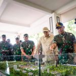 Wakasad Dampingi Menhan RI Tinjau Rencana Pembangunan Fasilitas Latihan Tempur Multidimensi Pusdikpassus