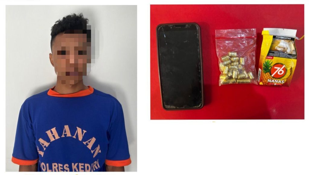Edarkan Dobel L, Pemuda Asal Ngasem Kediri di Amankan Polisi
