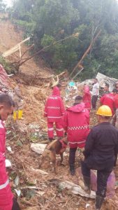 Respon Cepat Polda Kepri Evakuasi Warga Atas Bencana Alam Tanah Longsor di Tiban Koperasi