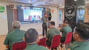 Sosialisasi Demam Tifoid Kepada Prajurit dan PNS Korem 052/Wkr