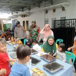 Distribusikan 6.037 Porsi Ke 24 Sekolah Wil. Koramil 03/ Pasar Rebo, Ciracas Oleh Babinsa Bersama Dapur Khusus