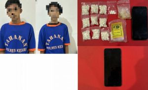 Polres Kediri Berhasil Amankan 2 Pemuda Pengedar Dobel L
