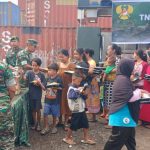Kodim 0502/Jakarta Utara Bersama TNI AD Gelar Jumat Berkah untuk Warga Terdampak Banjir di Rorotan
