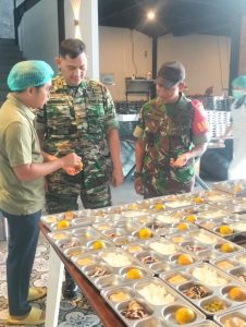 Dapur Khusus Bersih Pasiter Kodim 0505/JT Mengecek Distribusi MBG