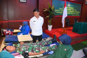 Kodim 0501/JP Gelar Donor Darah dalam Rangka HUT Persit ke-79 Tahun 2025