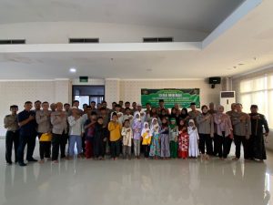 Polres Metro Jakarta Pusat Gelar Peringatan Isra Mikraj dan Santunan Anak Yatim