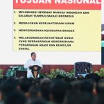 Panglima TNI Dampingi Presiden RI Berikan Pengarahan Kepada Dansat Jajaran TNI