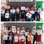 Murid SDN Ngronggo 3 Kota Kediri Buat Kolase dari Daun Kering