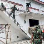 Babinsa Kanor Bojonegoro bantu Warga Perenovasian Masjid Dusun Ager Ager