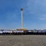 Kasdim 0501/JP Mengikuti Apel Besar Jajaran Terpadu Kota Administrasi Jakarta Pusat