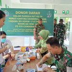 Kodim 1715/Yahukimo Gelar Donor Darah Semarakkan HUT Persit Ke-79