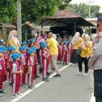 Polisi Sahabat Anak, Polres Kediri Sambut Kunjungan Edukatif TK Dharma Wanita Kepung VI