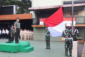 Korem 052 Wijayakrama Gelar Upacara 17 an Bulan Februari 2025