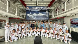 KN. Tanjung Datu-301 Terima Kunjungan Siswa SMK 4 Cilegon