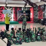Dandim 1710/Mimika Sambut Dan Berikan Motivasi Kepada Siswa Siswi TK Kartika VI-31 Di Makodim