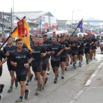 Prajurit Batalyon Arhanud 6/Bay Gelar Lari Bersama untuk Meningkatkan Kesiapan Fisik dan Solidaritas